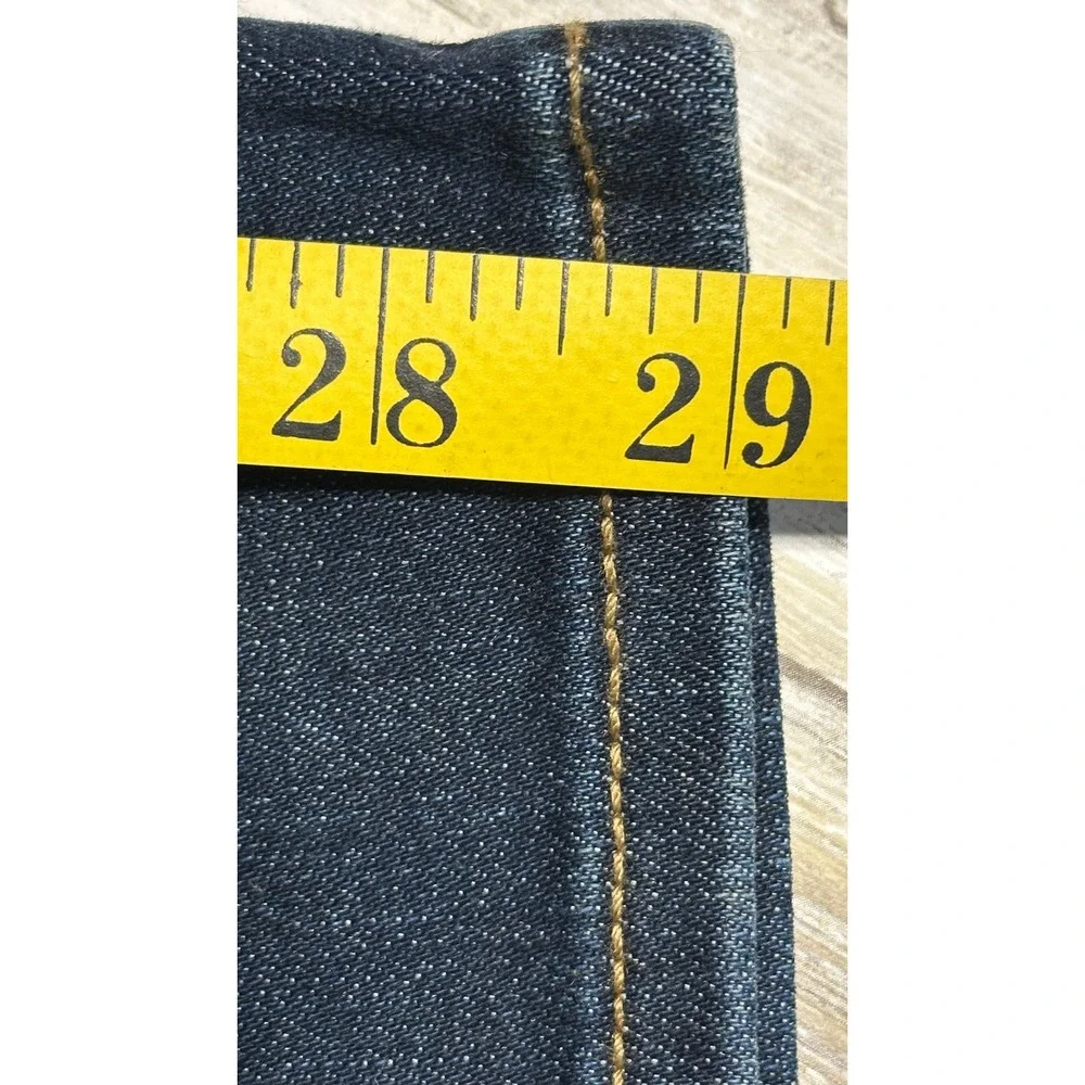 Chico's women's  Boyfriend Ankle Jeans‎ Dark Wash Denim Size 12 Tall sample
